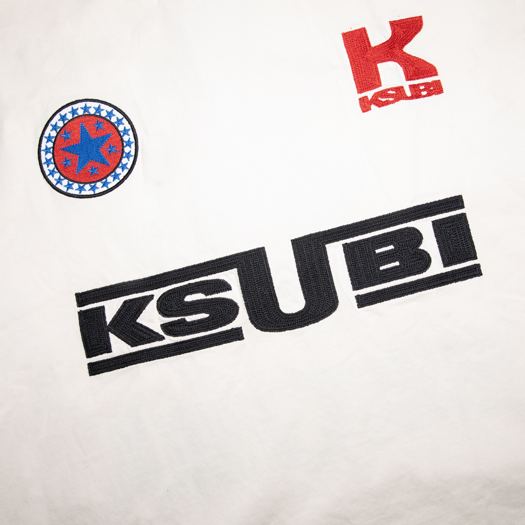 Ksubi Zoom Ekcess Tee - 'Ecru' MPF26TE008