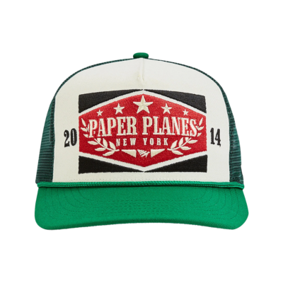 Paper Planes New York Trucker Snapback Hat - 'Dark Green' 130035