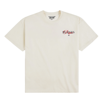 Paper Planes Mixed Script Tee - 'Eggshell' 200663