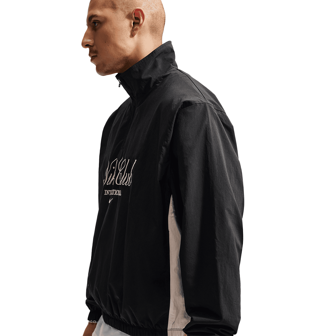 Nike Club Half-Zip Jacket - 'Black/Sanddrift' IO4160-010