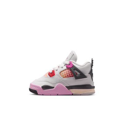 TD Air Jordan 4 - 'Off White/Fire Pink/Anthracite' IO2364-100