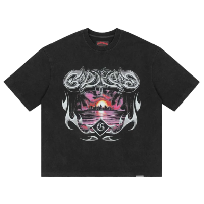 Godspeed Liberty Sunset Tee - 'Black' Liberty-Sunset-T-Shirt-Black