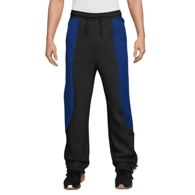 Nike Tech Color-Block Open-Hem Fleece Pant - 'Black/Old Royal'