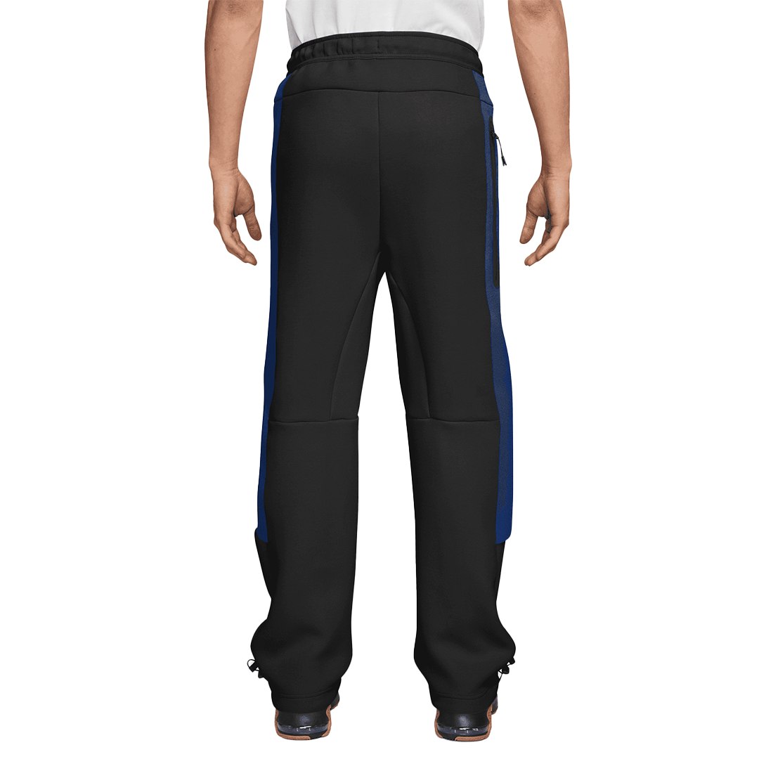 Nike Tech Color-Block Open-Hem Fleece Pant - 'Black/Old Royal'