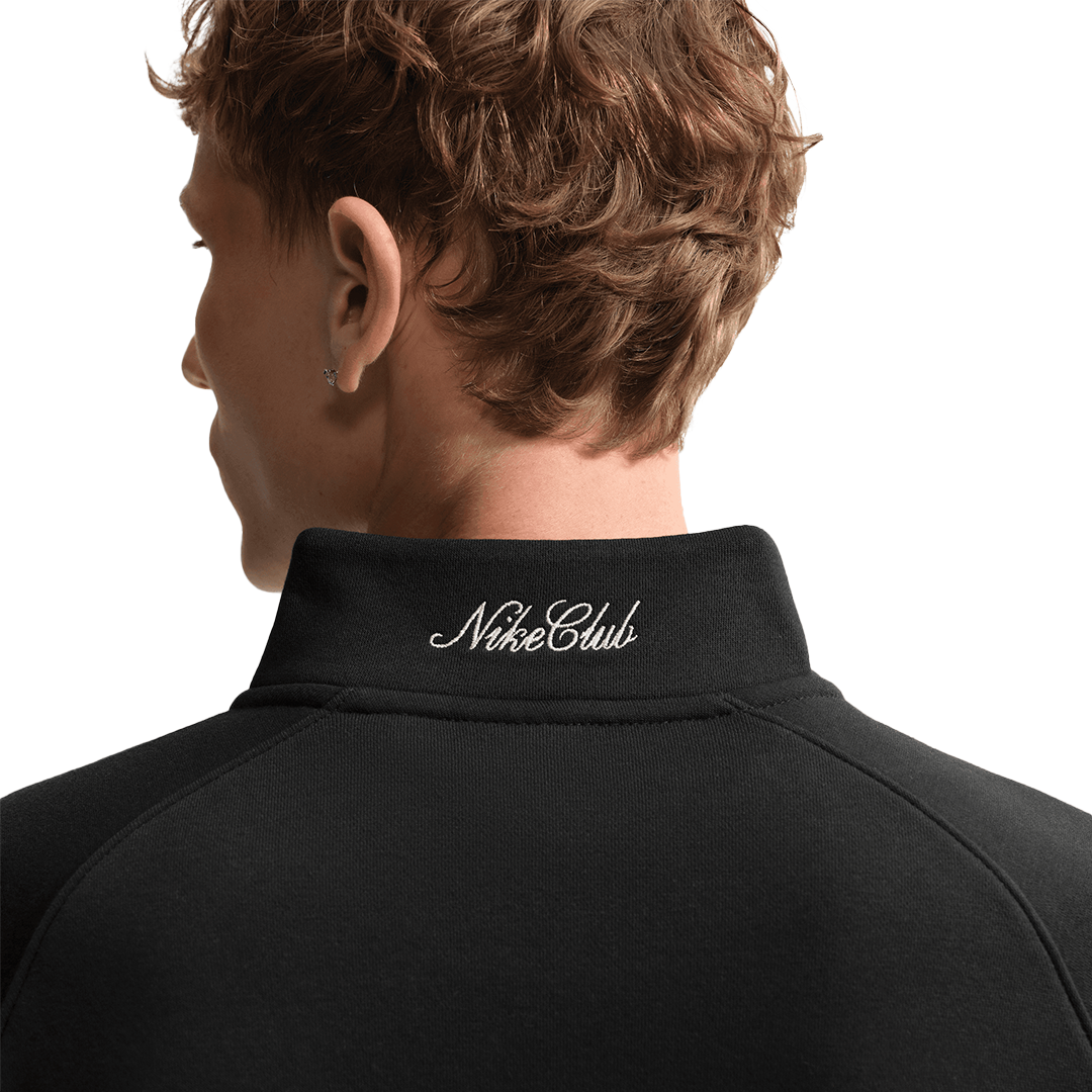 Nike Club Half-Zip Fleece Top - 'Black/Black' IM5829-010