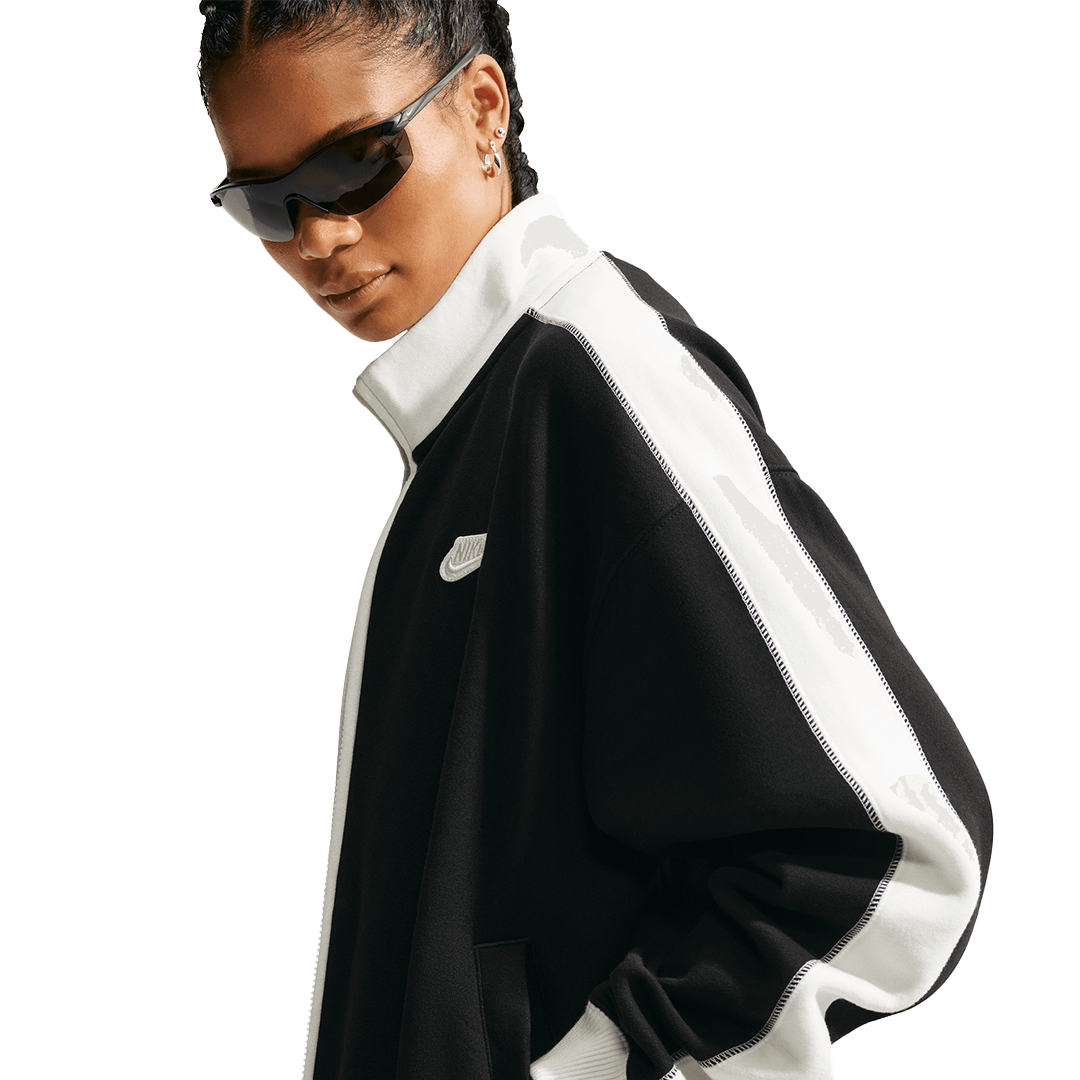 WMNS Nike Track Jacket - 'Total Black/Sail' IO2300-001