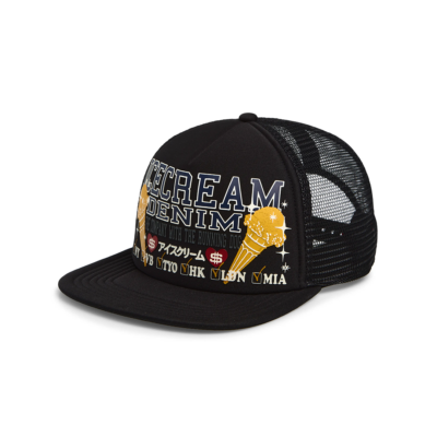 Icecream Check List Snapback Hat - 'Black' 461-4801