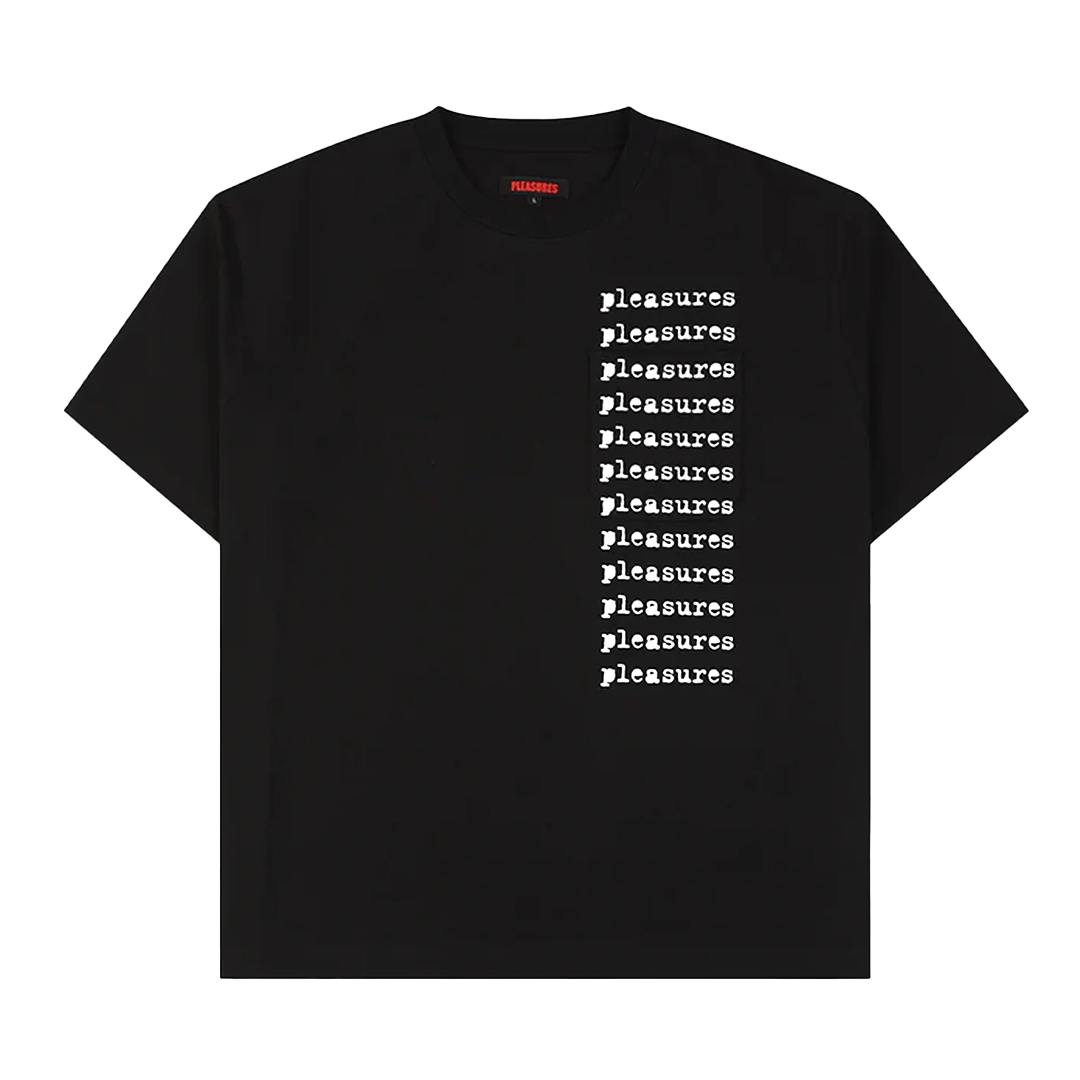 Pleasures Slip Pocket Tee - 'Black' P26SU022