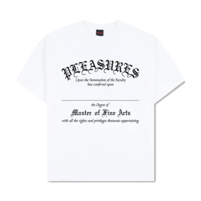 Pleasures Degree Tee - 'White' P26SU043