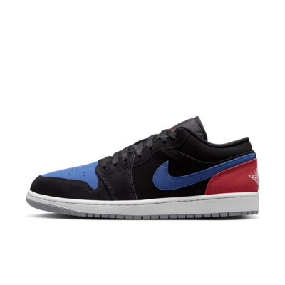 Air Jordan 1 Low - 'Black/Summit White-True Blue-Varsity Red' 553558-049