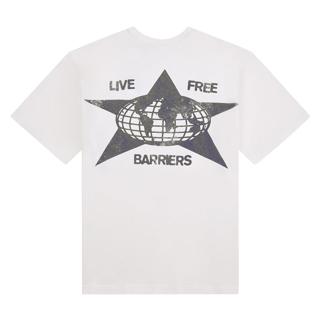 Barriers Worldwide Ringer Tee - 'Off White' WORLDWIDE-RINGER-TEE-OFF-WHITE